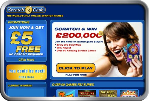 Scratch card games no deposit bonus